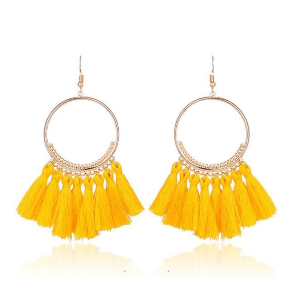 Boho Fringed Tassel Earrings